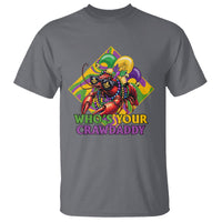 Mardi Gras T Shirt Who's Your Crawdaddy Funny Crawfish Jester Beads - Wonder Print Shop