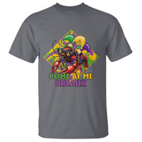 Mardi Gras T Shirt Come At Me Breaux Funny Crawfish Beads - Wonder Print Shop