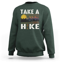 Hiking Lover Sweatshirt Take A Hike Outdoor Nature Camping - Wonder Print Shop