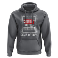 Graduation Hoodie Straight Outta High School 2024 - Wonder Print Shop