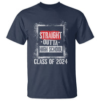 Graduation T Shirt Straight Outta High School 2024 - Wonder Print Shop