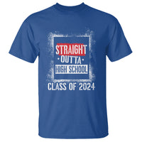Graduation T Shirt Straight Outta High School 2024 - Wonder Print Shop