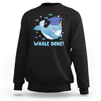 Graduation Sweatshirt Whale Done Congratulation Graduated Graduating - Wonder Print Shop