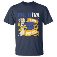 Ph.D. Graduation T Shirt Ph.Diva And Proud - Wonder Print Shop