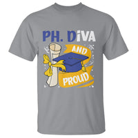 Ph.D. Graduation T Shirt Ph.Diva And Proud - Wonder Print Shop