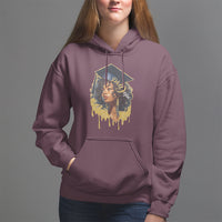 Ph.D. Graduation Hoodie Ph.Dope Black Afro Woman Doctorate Student Graduate - Wonder Print Shop
