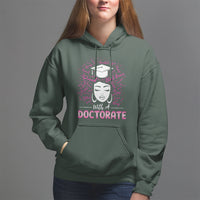 Ph.D. Graduation Hoodie Poud Black Queen With A Doctorate - Wonder Print Shop