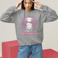 Ph.D. Graduation Sweatshirt Poud Black Queen With A Doctorate - Wonder Print Shop