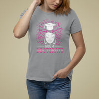 Ph.D. Graduation T Shirt For Women Poud Black Queen With A Doctorate - Wonder Print Shop