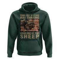 Lion Patriot Hoodie Your First Mistake Was Thinking I Was One Of The Sheep - Wonder Print Shop