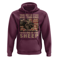 Lion Patriot Hoodie Your First Mistake Was Thinking I Was One Of The Sheep - Wonder Print Shop