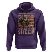 Lion Patriot Hoodie Your First Mistake Was Thinking I Was One Of The Sheep - Wonder Print Shop