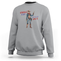 4th Of July Sweatshirt Chill The Fourth Out American Women - Wonder Print Shop