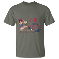 4th Of July T Shirt Chill The Fourth Out American Women - Wonder Print Shop