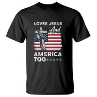 4th Of July T Shirt Loves Jesus and America Too - Wonder Print Shop