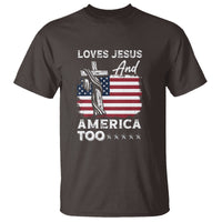 4th Of July T Shirt Loves Jesus and America Too - Wonder Print Shop