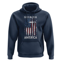 4th Of July Hoodie God Bless America Flag Christian - Wonder Print Shop