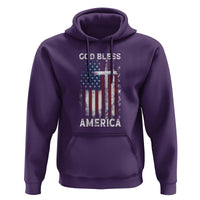 4th Of July Hoodie God Bless America Flag Christian - Wonder Print Shop