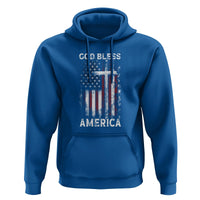4th Of July Hoodie God Bless America Flag Christian - Wonder Print Shop