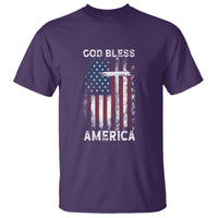 4th Of July T Shirt God Bless America Flag Christian - Wonder Print Shop
