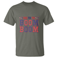 4th Of July T Shirt Here For The Boom Patriotic Independence Day - Wonder Print Shop