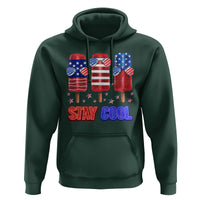 4th Of July Hoodie Stay Cool USA Flag Patriotic Ice Cream - Wonder Print Shop