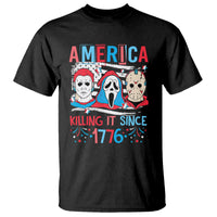 Funny 4th Of July T Shirt America Killing IT Since 1776 Horror - Wonder Print Shop
