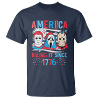 Funny 4th Of July T Shirt America Killing IT Since 1776 Horror - Wonder Print Shop
