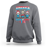 Funny 4th Of July Sweatshirt America Killing IT Since 1776 Horror - Wonder Print Shop