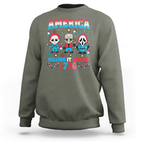 Funny 4th Of July Sweatshirt America Killing IT Since 1776 Horror - Wonder Print Shop