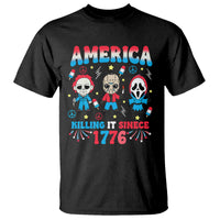 Funny 4th Of July T Shirt America Killing IT Since 1776 Horror - Wonder Print Shop