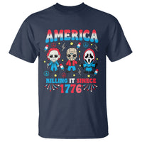 Funny 4th Of July T Shirt America Killing IT Since 1776 Horror - Wonder Print Shop