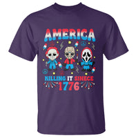 Funny 4th Of July T Shirt America Killing IT Since 1776 Horror - Wonder Print Shop