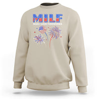 Funny 4th Of July Sweatshirt MILF Man I Love Fireworks Patriotic Independence Day - Wonder Print Shop