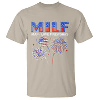 Funny 4th Of July T Shirt MILF Man I Love Fireworks Patriotic Independence Day - Wonder Print Shop