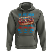 4th Of July Hoodie I'm Just Here For The Wieners Patriotic Hot Dog - Wonder Print Shop