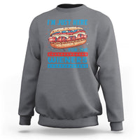 4th Of July Sweatshirt I'm Just Here For The Wieners Patriotic Hot Dog - Wonder Print Shop