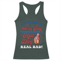 You Look Like The 4th Of July Funny Hot Dog Racerback Tank Top