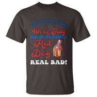 You Look Like The 4th Of July Funny Hot Dog T Shirt
