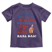 You Look Like The 4th Of July Funny Hot Dog Toddler T Shirt