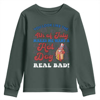 You Look Like The 4th Of July Funny Hot Dog Youth Sweatshirt