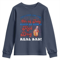 You Look Like The 4th Of July Funny Hot Dog Youth Sweatshirt