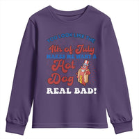 You Look Like The 4th Of July Funny Hot Dog Youth Sweatshirt