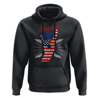 Merica Rock Sign 4th Of July Hoodie - Wonder Print Shop