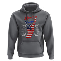 Merica Rock Sign 4th Of July Hoodie - Wonder Print Shop