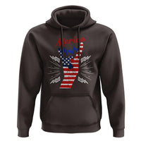 Merica Rock Sign 4th Of July Hoodie - Wonder Print Shop