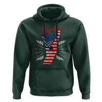 Merica Rock Sign 4th Of July Hoodie - Wonder Print Shop