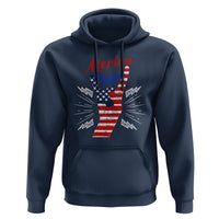 Merica Rock Sign 4th Of July Hoodie - Wonder Print Shop