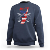 Merica Rock Sign 4th Of July Sweatshirt - Wonder Print Shop