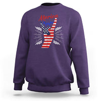 Merica Rock Sign 4th Of July Sweatshirt - Wonder Print Shop